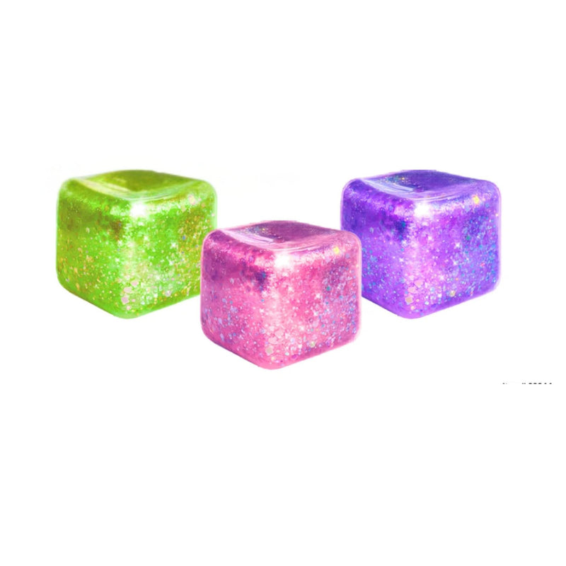 Jumbo Glitter Gummee Squish Cube