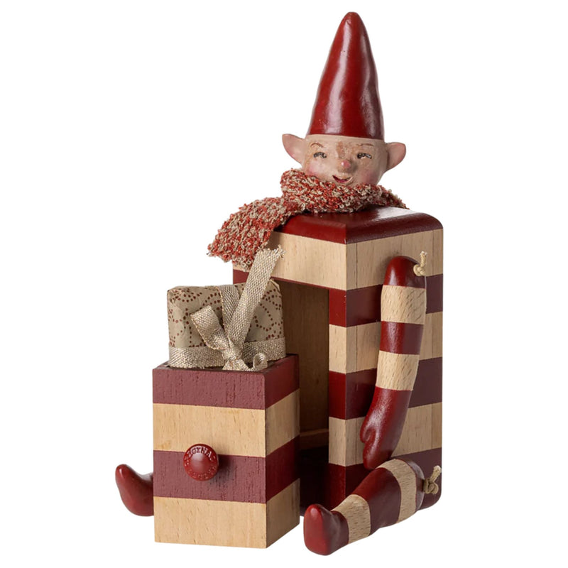 Wooden Elf with Drawer