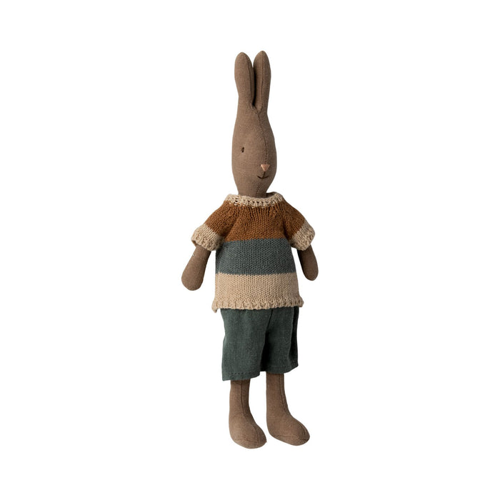 Rabbit Size 2, Brown in Shirt + Shorts