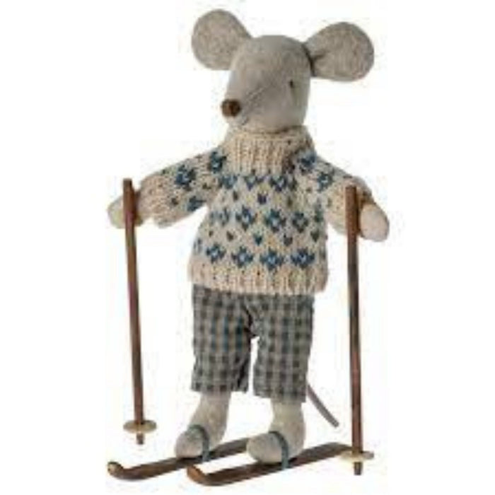 Winter Mouse with Ski Set