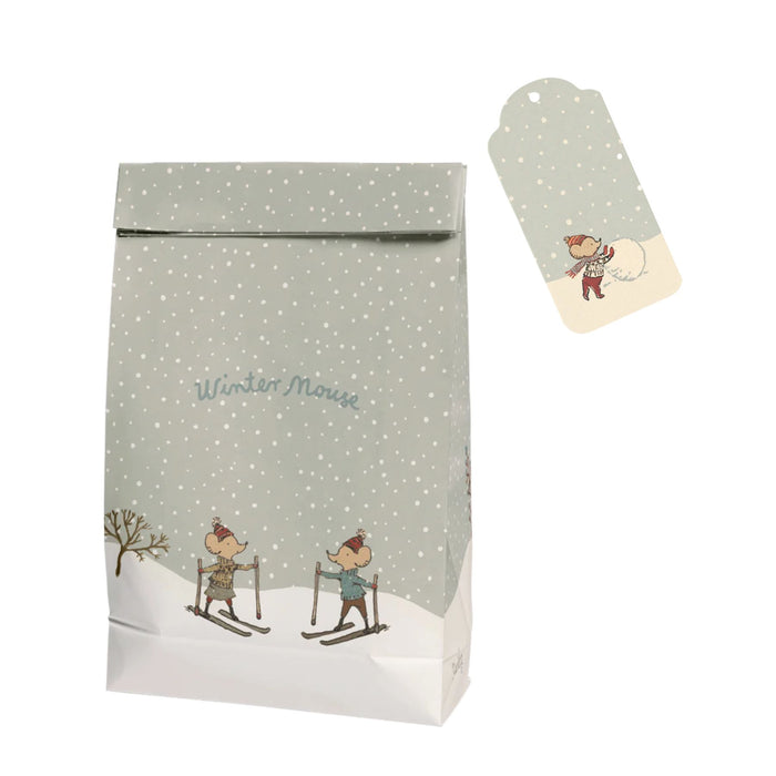 Winter Mouse Gift Bag + Tag