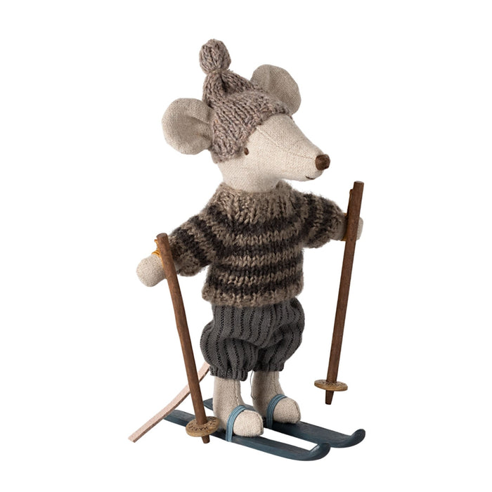 Winter Mouse with Hat Ski Set