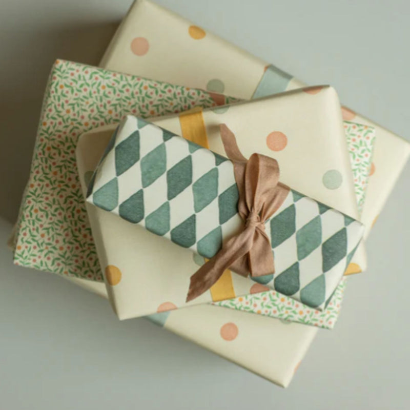 Wrapping Paper, Harlequin Blue
