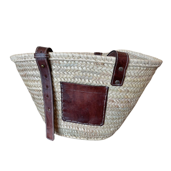 Marrakech Beach Straw Bag with Pouch