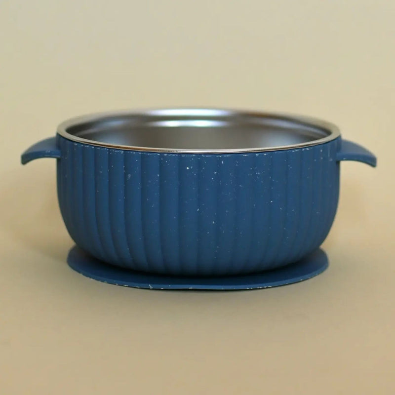 Stainless Steel Bowl with Silicone Suction Base
