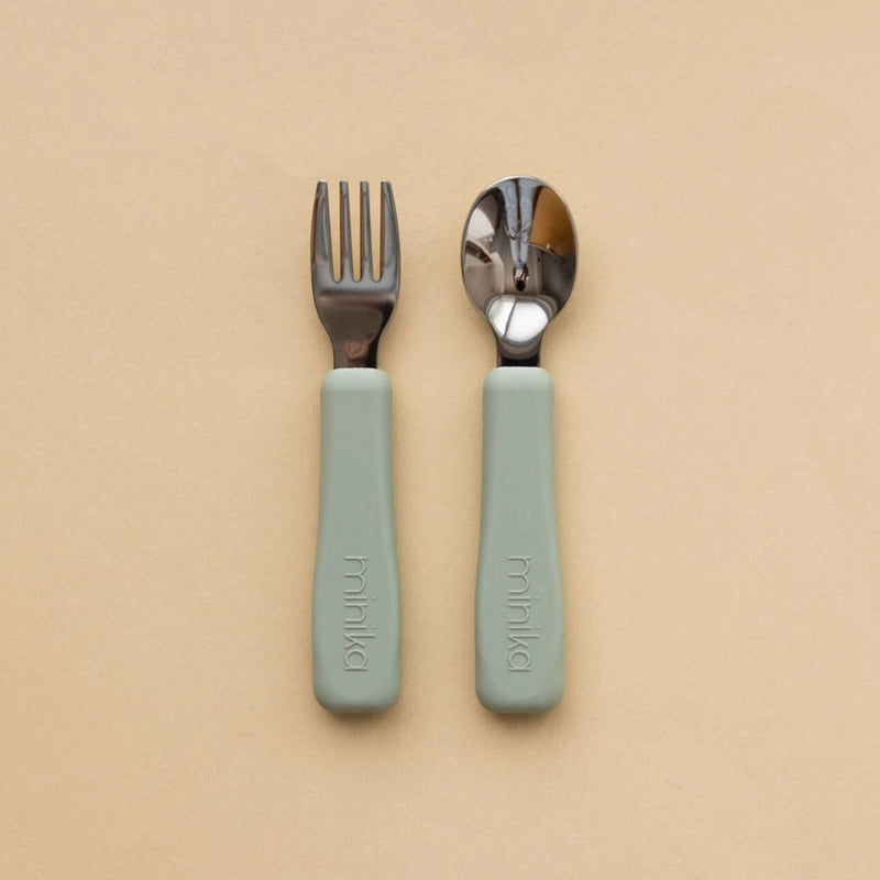 Stainless Steel Fork + Spoon Set