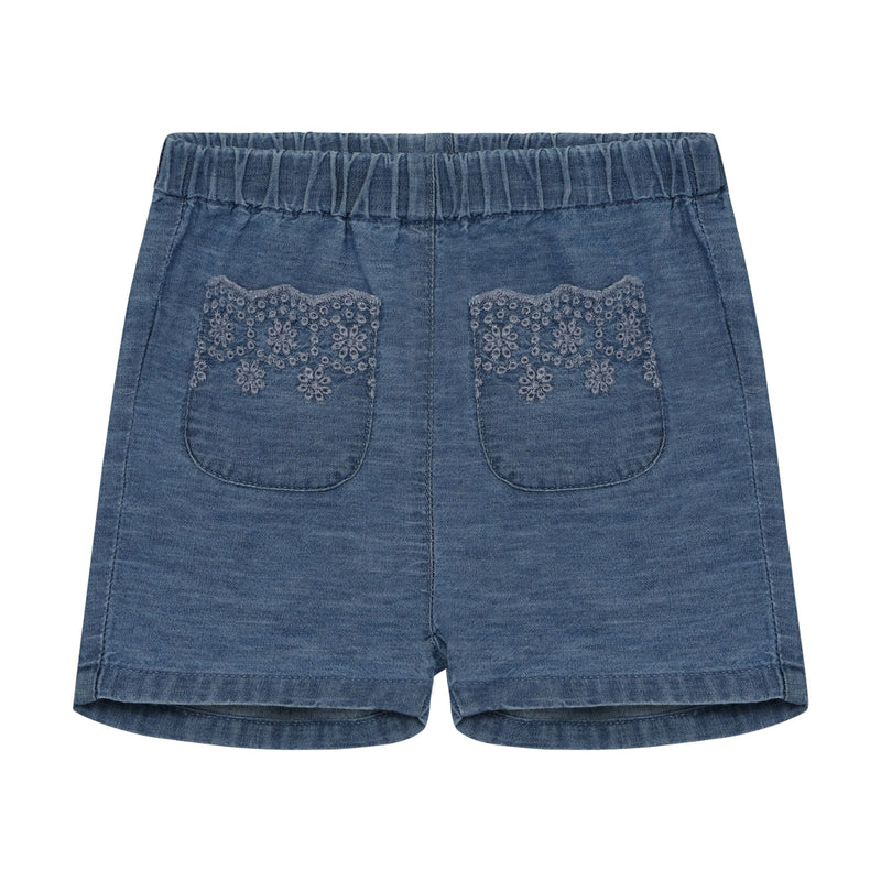 Baby Girl Chambray Shorts