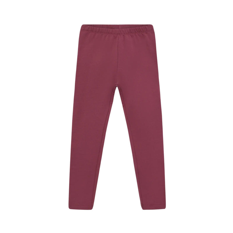 Organic Cotton Girl Leggings Raspberry Coulis