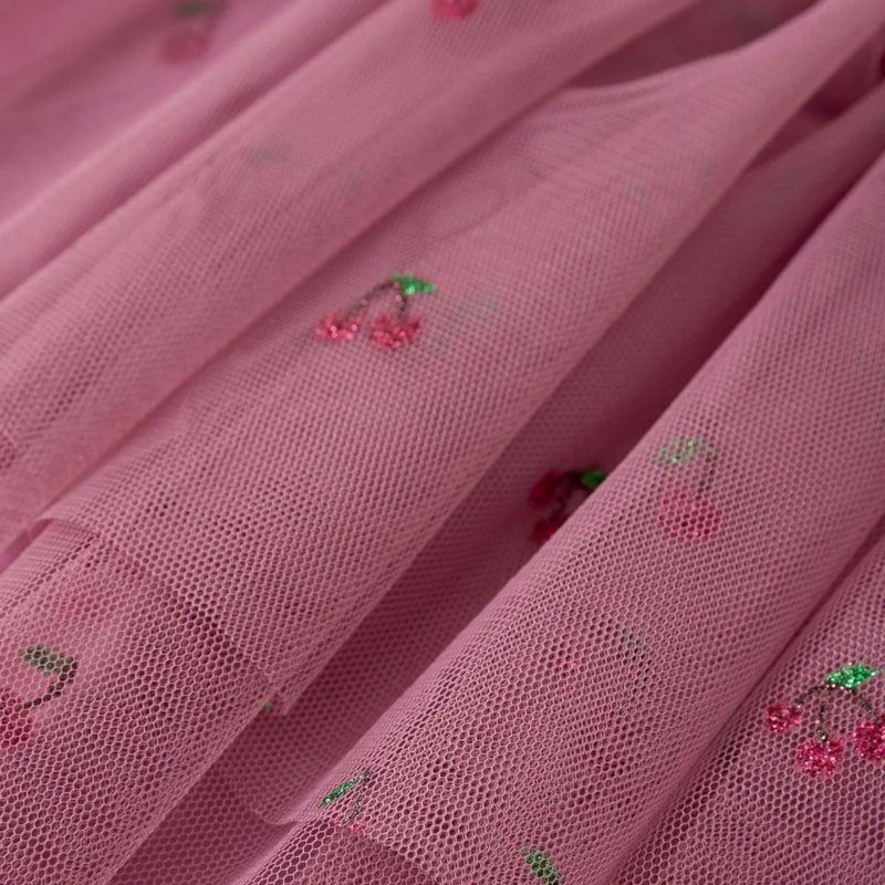 Tulle Cherry Shirt Mauve Orchid