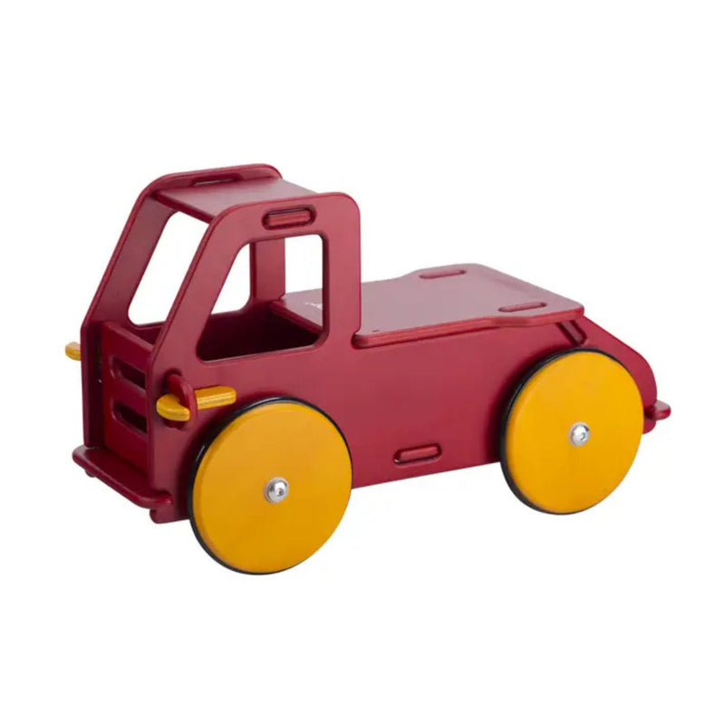 Wooden Baby Ride-On Truck, Red