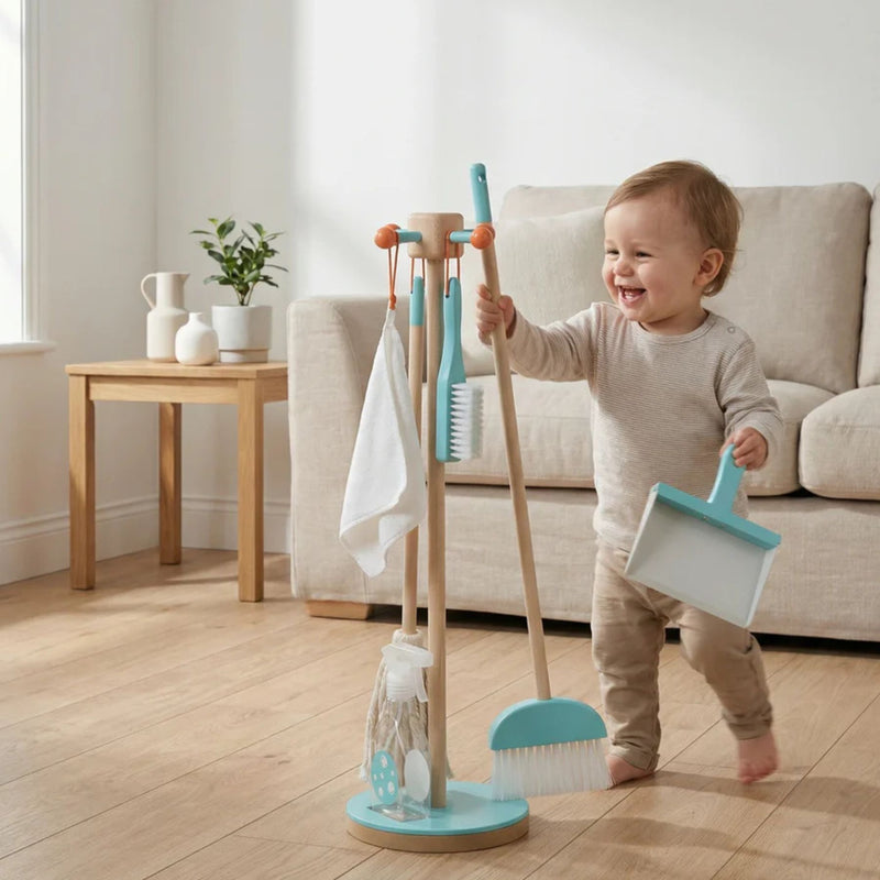 Kids Wooden Cleaning Set