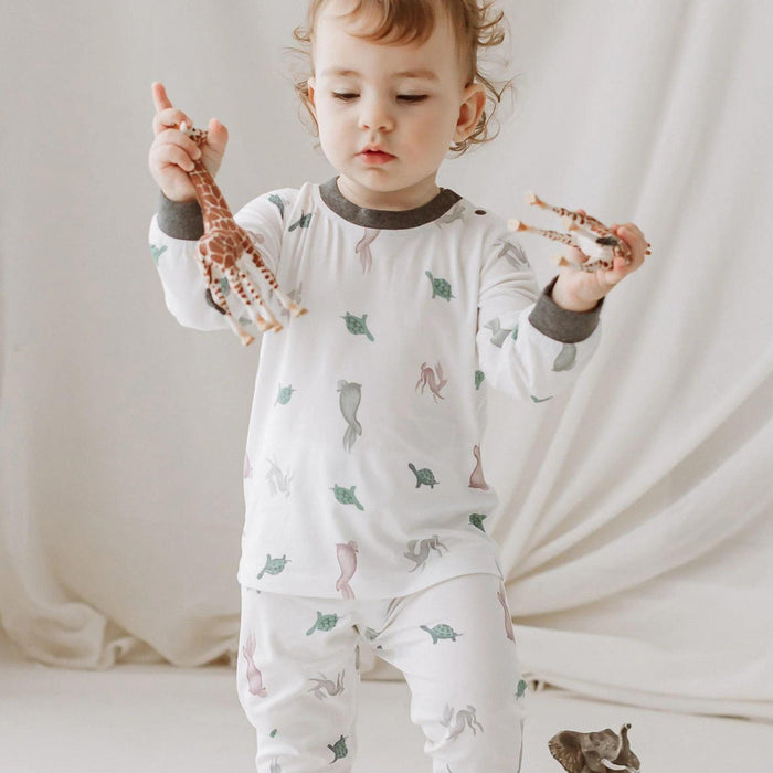 Bamboo Two-Piece Long Sleeve PJ Set