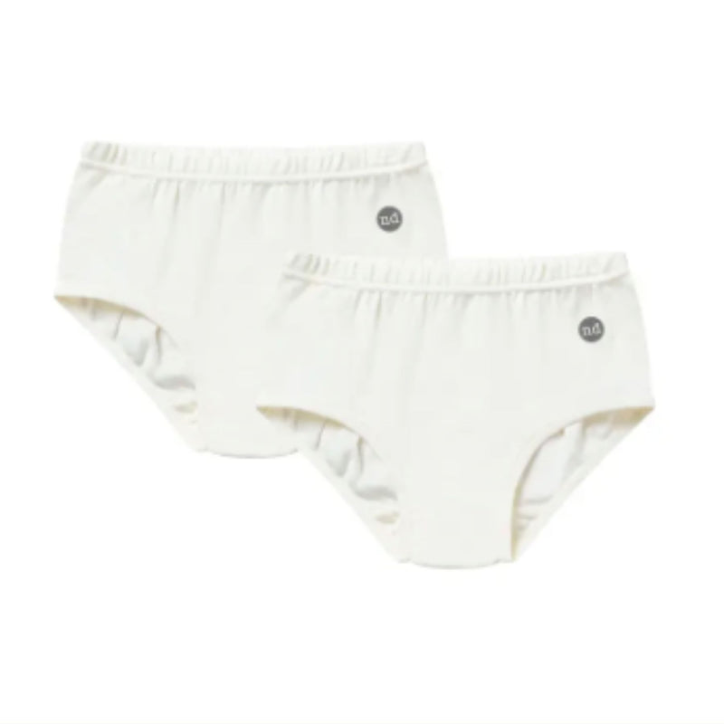 Organic Cotton Girls Underwear, White