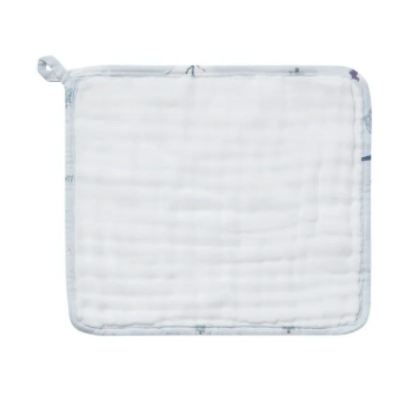 9-Layer Organic Cotton Muslin Hooded Baby Bath Towel