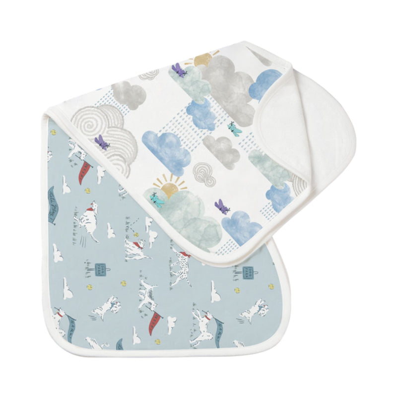 Bamboo Muslin Burp 'n Bib, 2 pack
