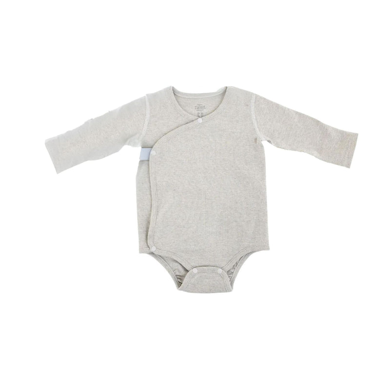 Organic Cotton Basic, Ribbed Kimono LS Onesie