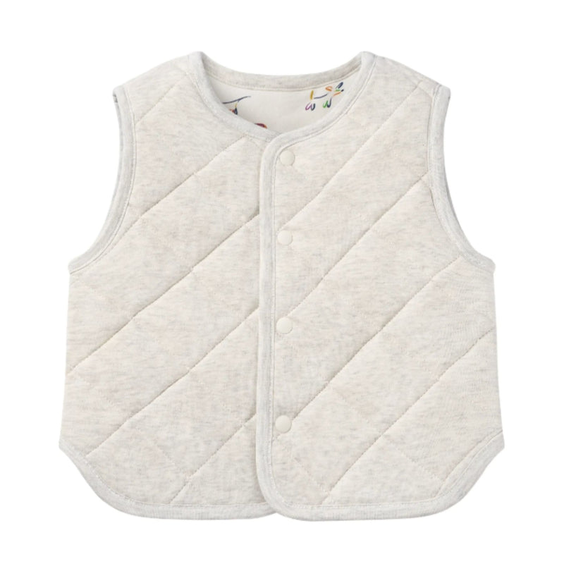 Organic Cotton Reversible Quilted Vest