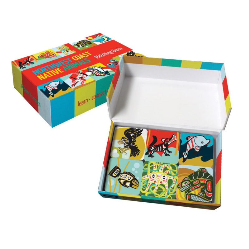 Northwest Coast Native Animals Matching Game
