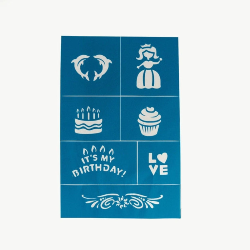 Reusable Adhesive Face Paint + Makeup Stencils