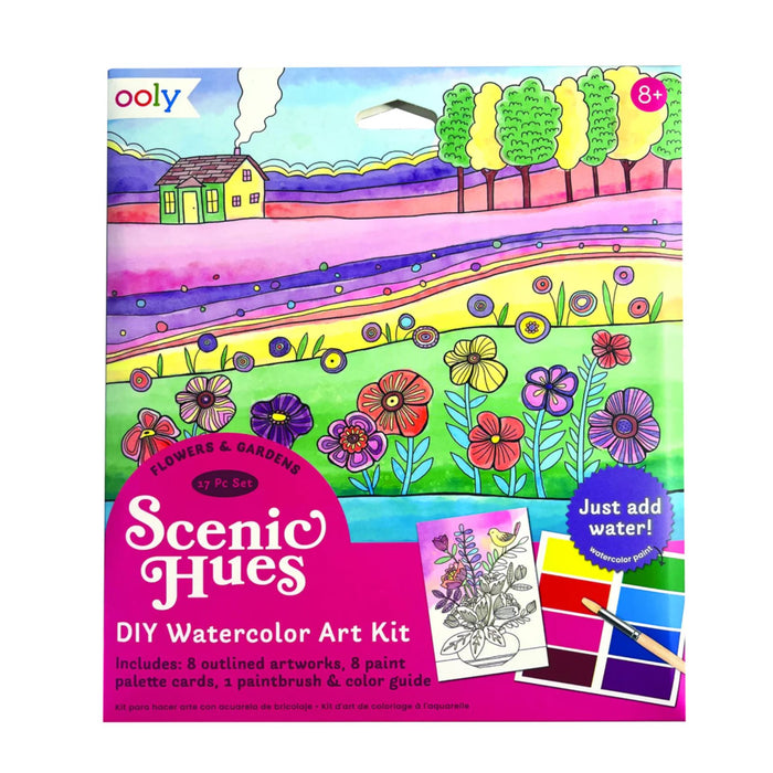 DIY Watercolour Art Kit, Scenic Hues