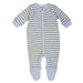 Organic Boy Stripes Footie-Simply Green Baby