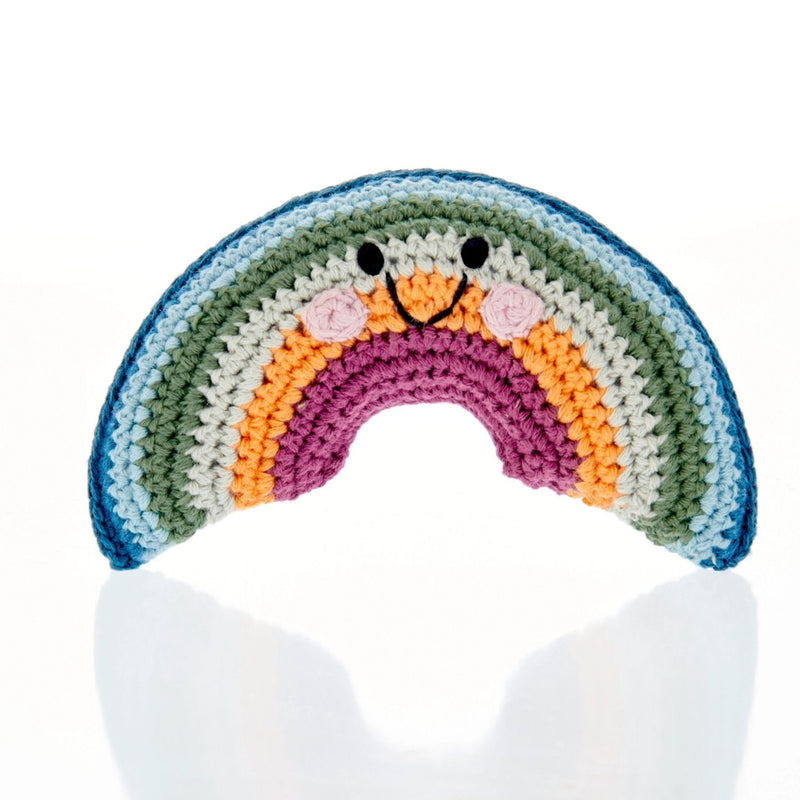 Organic Cotton Boho Rainbow Rattle