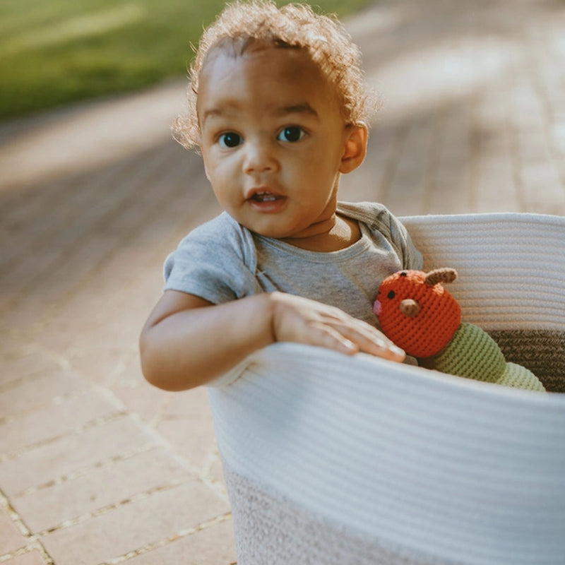 Organic Cotton Caterpillar Rattle