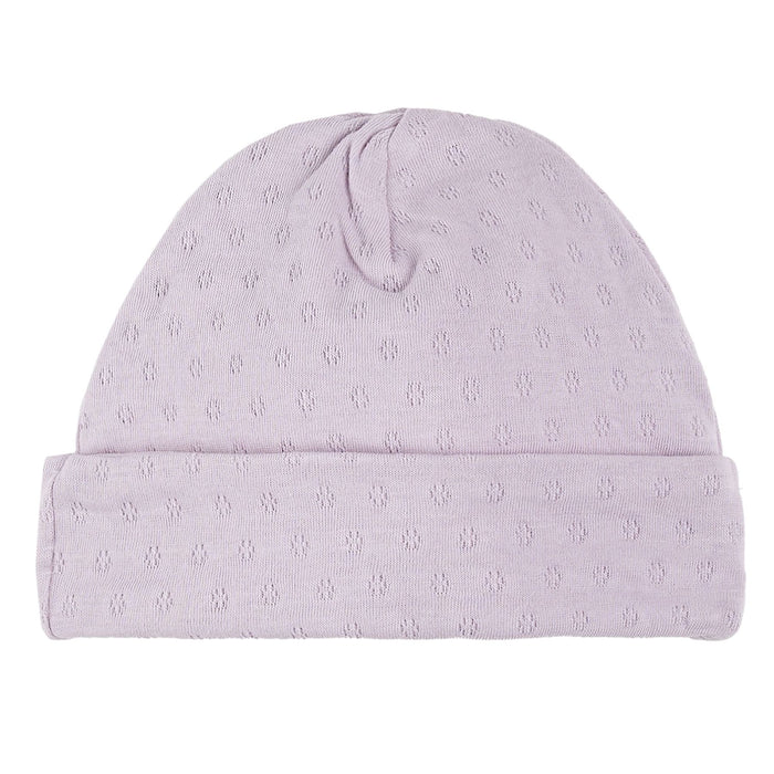 Pointelle Knit Hat