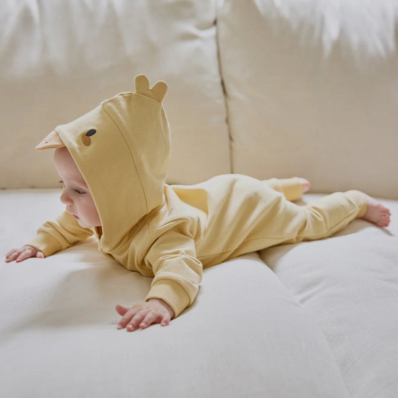 Hooded Baby Chick Yellow Playsuit