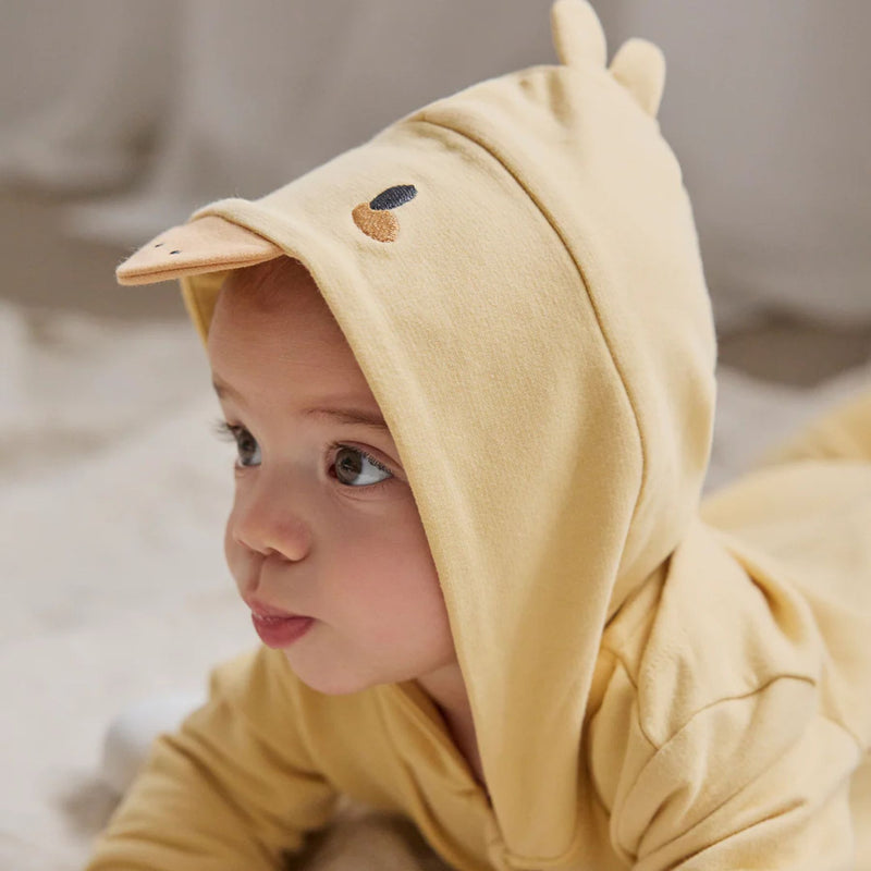 Hooded Baby Chick Yellow Playsuit