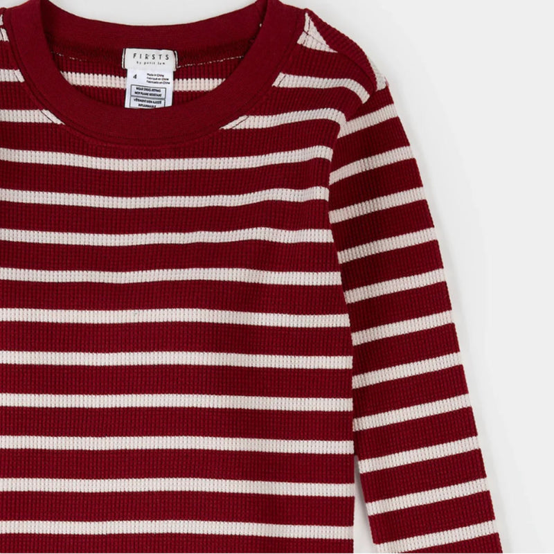 Red Striped Thermal PJ Set