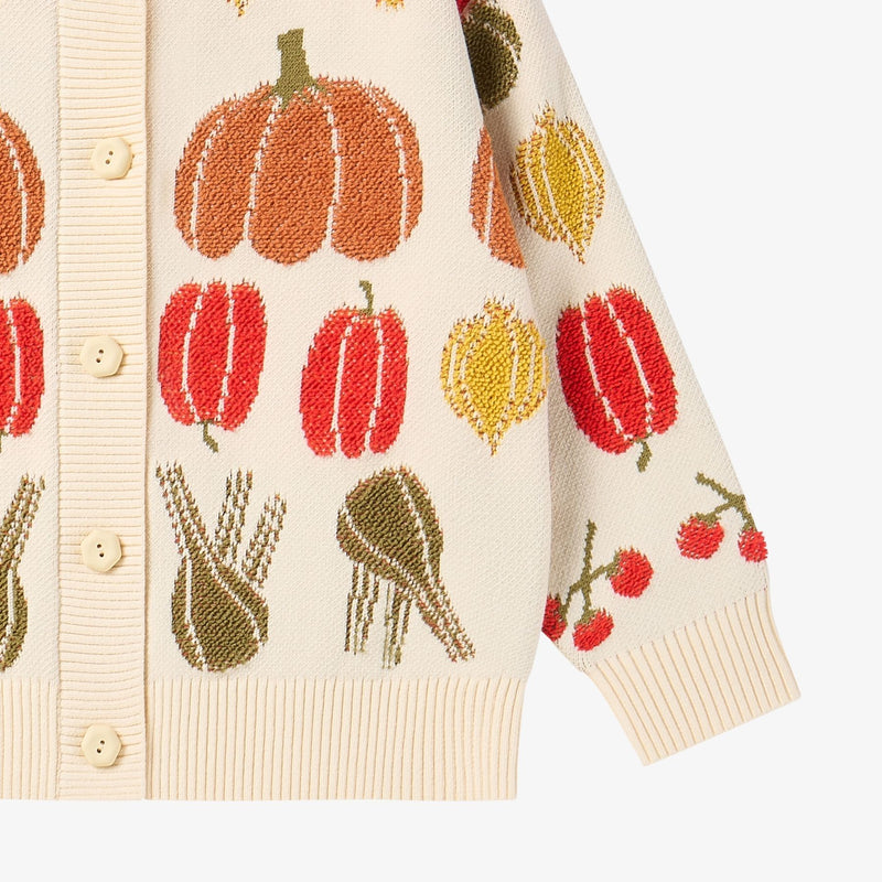 Veggie Tales  Jacquard Cardigan