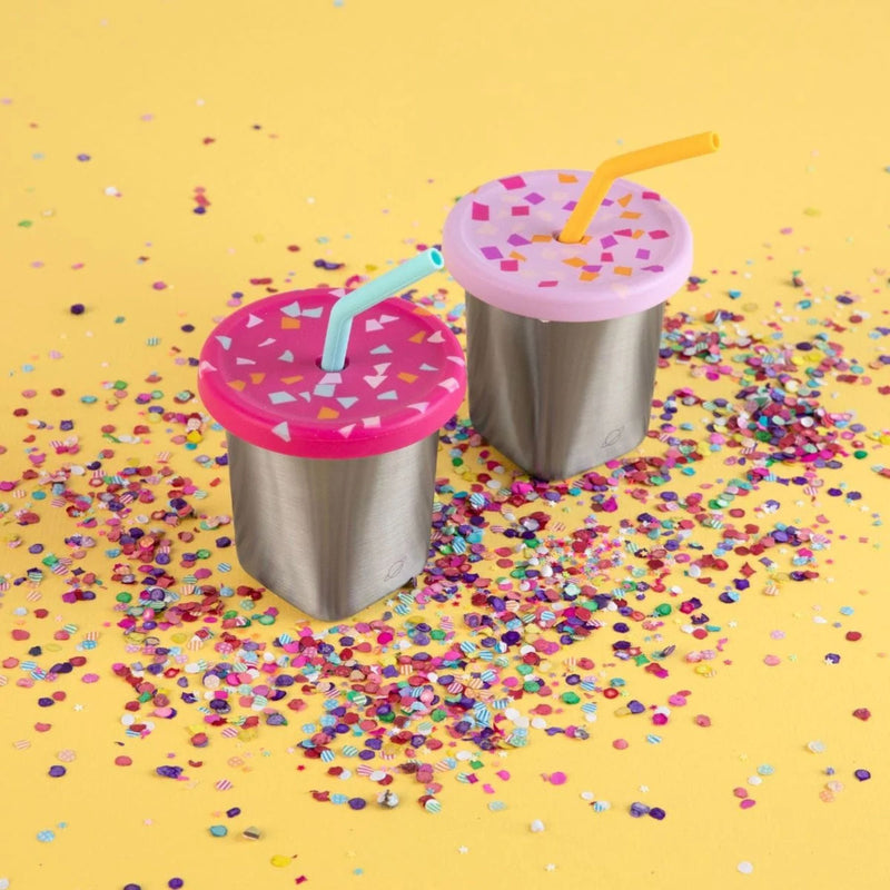 Silicone Straw + Lid Set