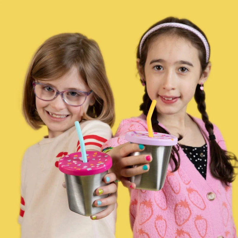 Silicone Straw + Lid Set