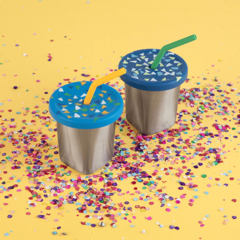 Silicone Straw + Lid Set