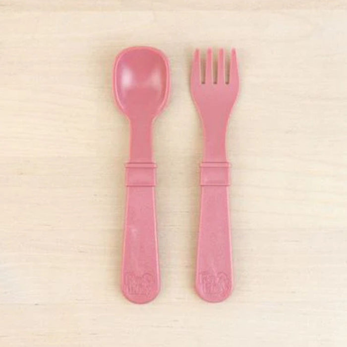 Re-Play Toddler (Fork + Spoon) Utensil Set