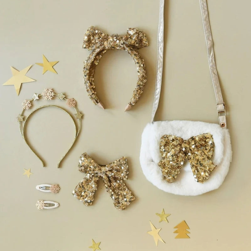 Bedazzle Sequin Bow Headband
