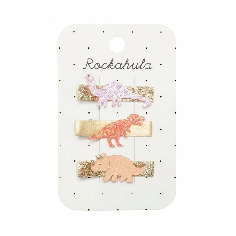 Glitter Dinosaur Bar Clips