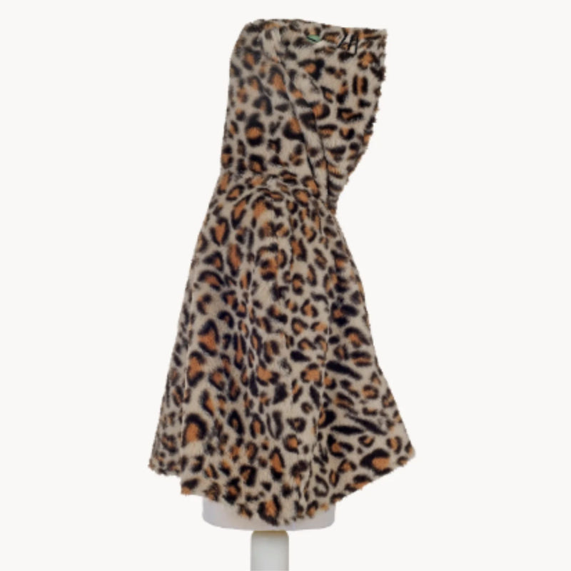 Leopard Dress Up Fluffy Cape