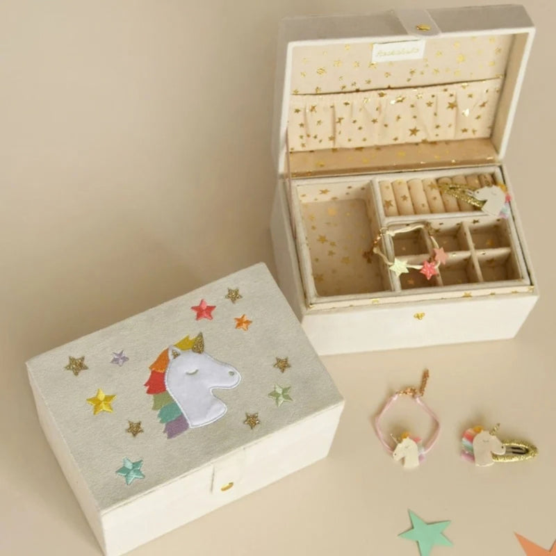 Rainbow Unicorn Large Jewellery Box