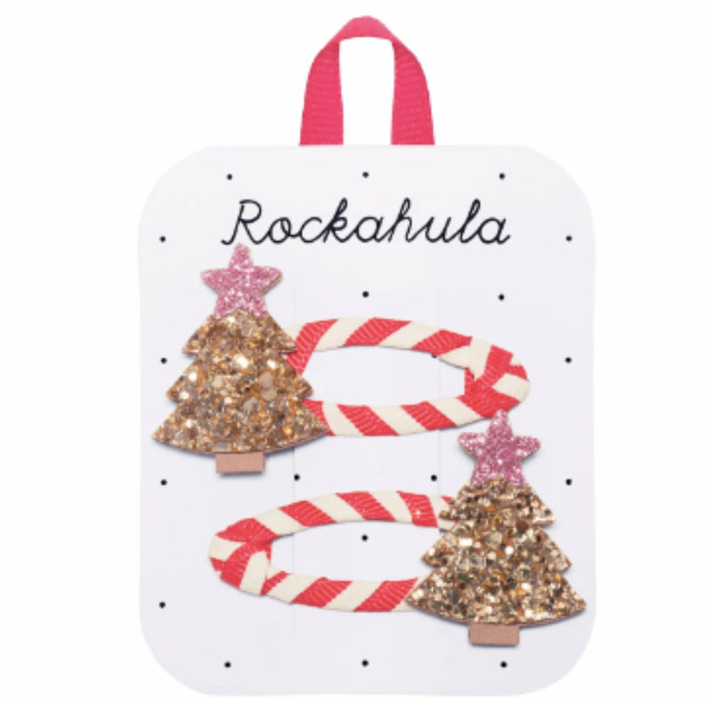 Stripy Christmas Tree Clips