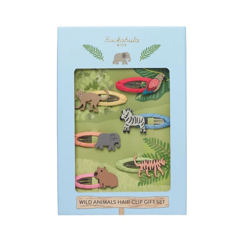 Wild Animal Hair Clip Gift Set