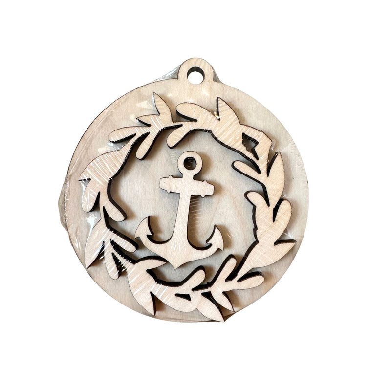 DIY Anchor Wreath Ornament