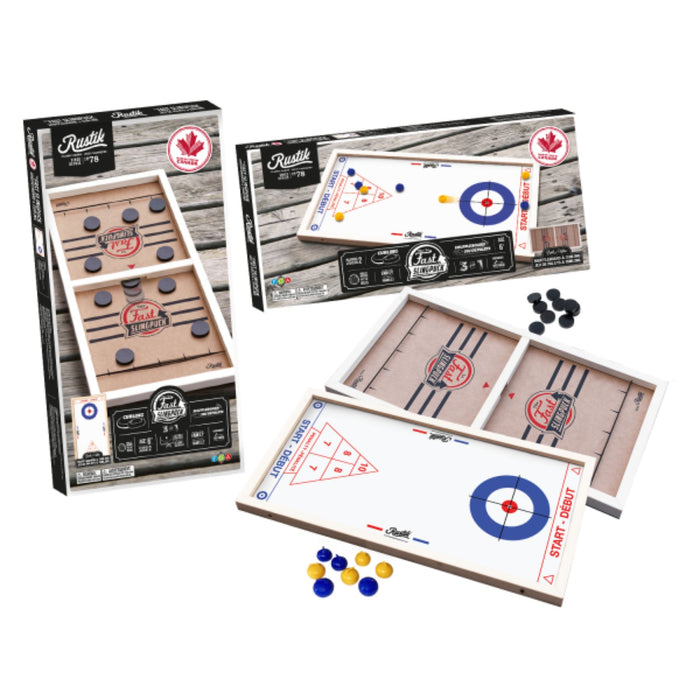 3-in-1 Game - Slingpuck, Curling, Shuffleboard