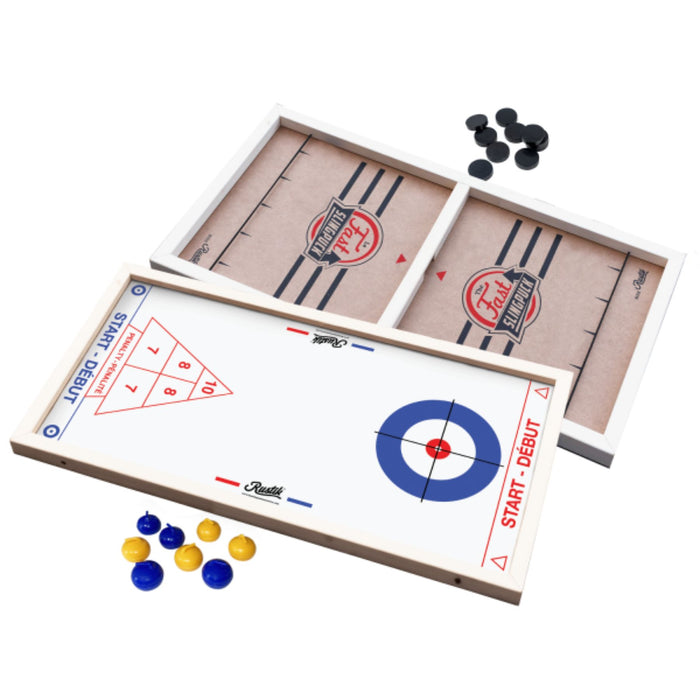 3-in-1 Game - Slingpuck, Curling, Shuffleboard