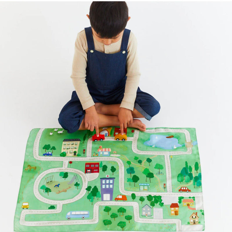 Around Town Seek + Find Playsilk