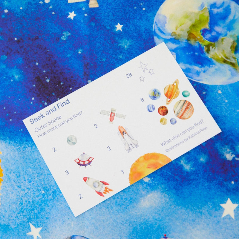 Outer Space Seek + Find Playsilk