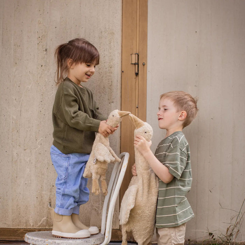 Organic Cuddly Animals, Small Goose Linen