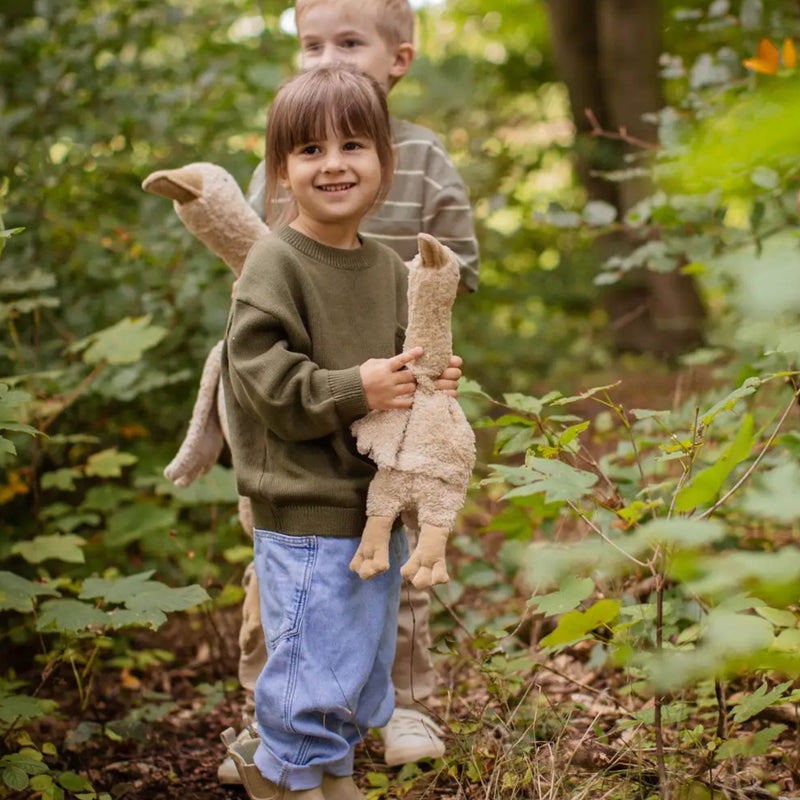 Organic Cuddly Animals, Small Goose Linen
