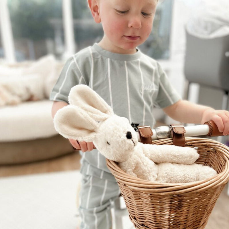 Organic Floppy Animals, Small Rabbit White